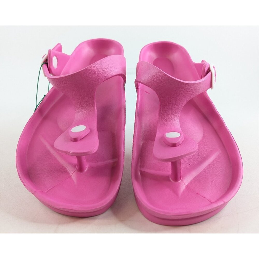 FUNKY MONKEY Women’s Pink Thong Flip Flop Arch Support Sandals Sz 10 New - Picture 5 of 9